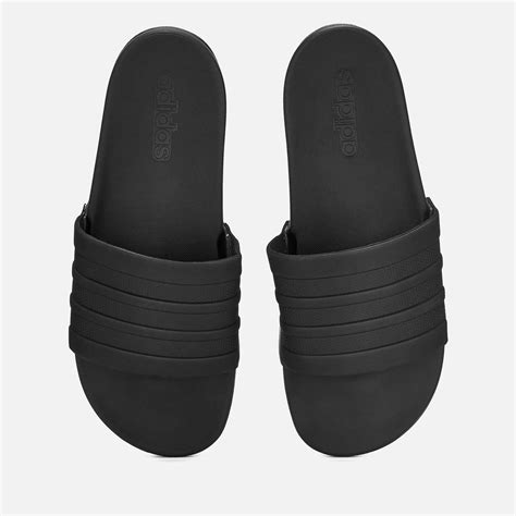 Black adilette Comfort Sandals .